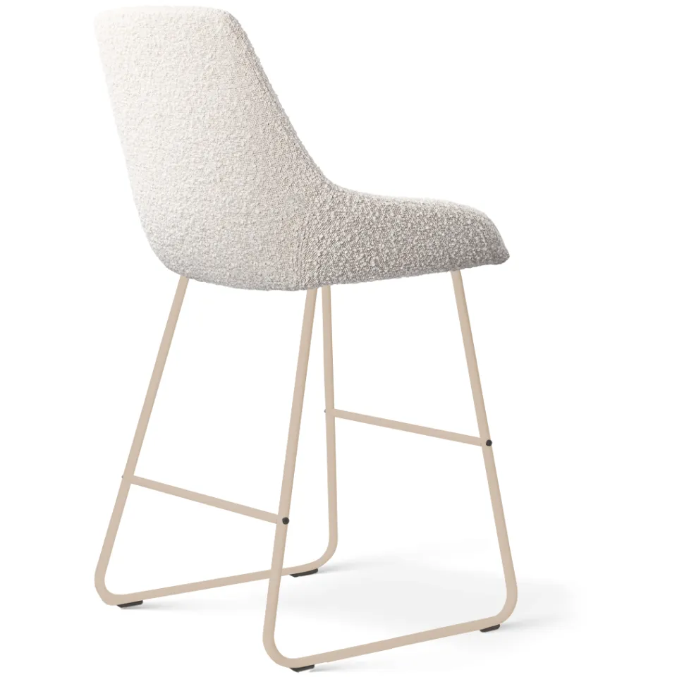 Nolon Nino-Isa barkruk bouclé beige - beige onderstel - 65 cm, foto 3