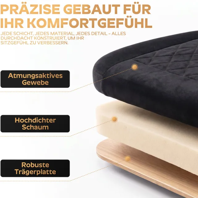 MIVRAY Gamingstoel 65 cm Breed - Verstelbare Zithoogte en Rugleuning - Voor Kantoor en Gamen - Stof - Zwart en Blauw