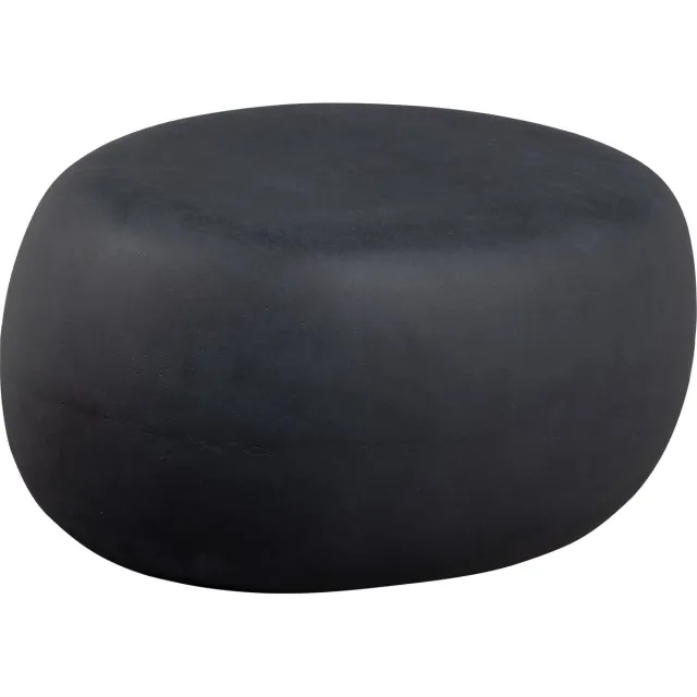 vtwonen Pebble Bijzettafel - Fiber Clay - Betonlook - Antraciet - 31x65x49 cm