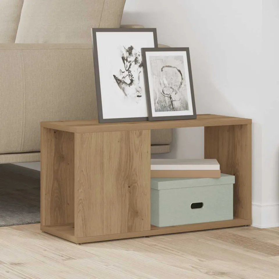 vidaXL Tv-meubel 60x24x32 cm bewerkt hout artisanaal eikenkleur, foto 2