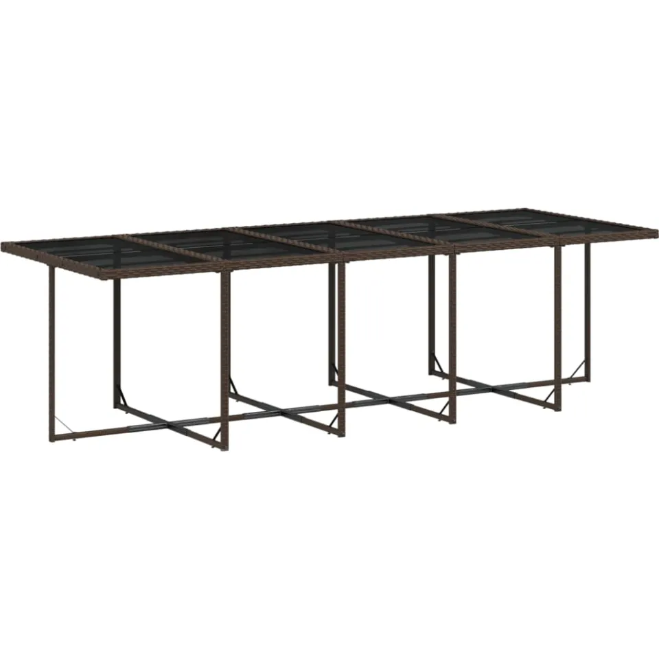 vidaXL 15-delige Tuinset met kussens poly rattan bruin, foto 4
