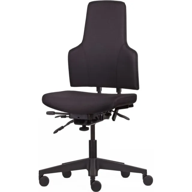 Workliving Werkstoel WS Klasse Black Edition Comfort (N)EN 1335 zwart