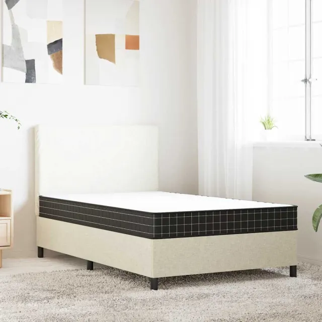 vidaXL Binnenveringmatras middelhard 120x200 cm wit
