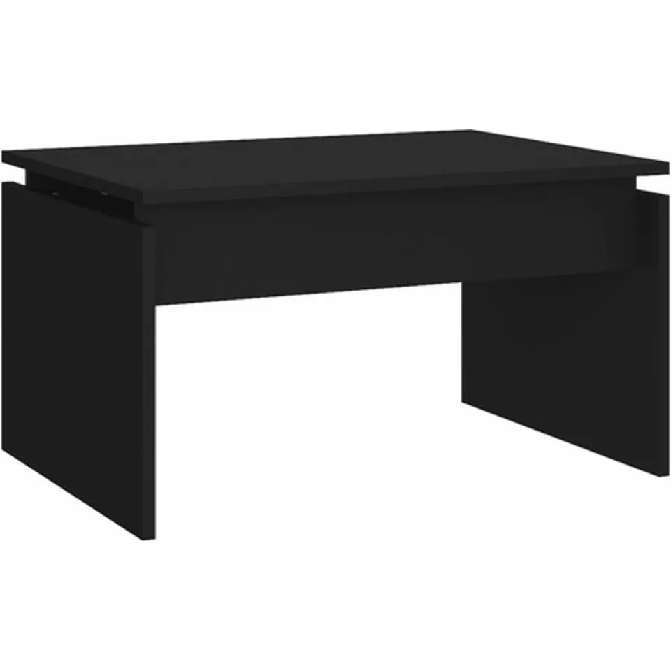 vidaXL Salontafel 68x50x38 cm bewerkt hout zwart, foto 3
