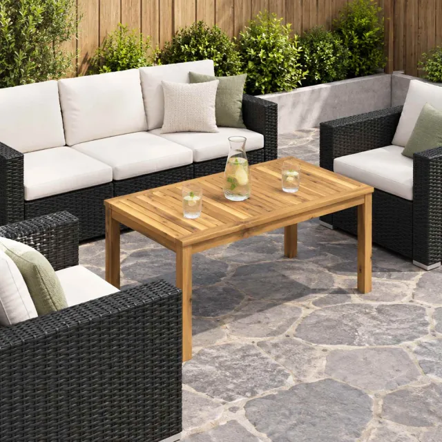 vidaXL Salontafel LAREN Witgewassen 49 x 100,5 x 45 cm, foto 2