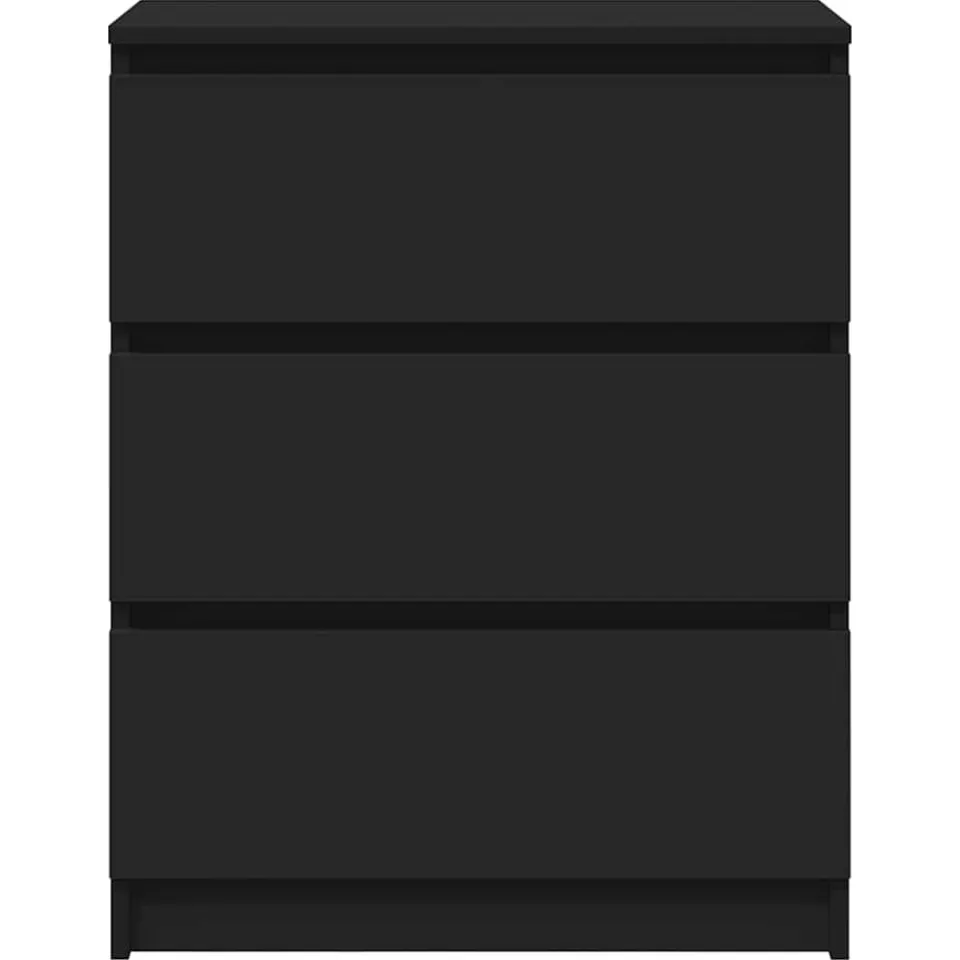 vidaXL Dressoir 60x35x76 cm bewerkt hout zwart