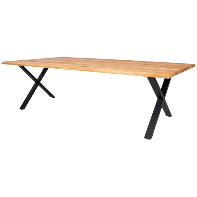 Artichok Fendi eikenhouten eettafel naturel - 300 x 100 cm Bruin