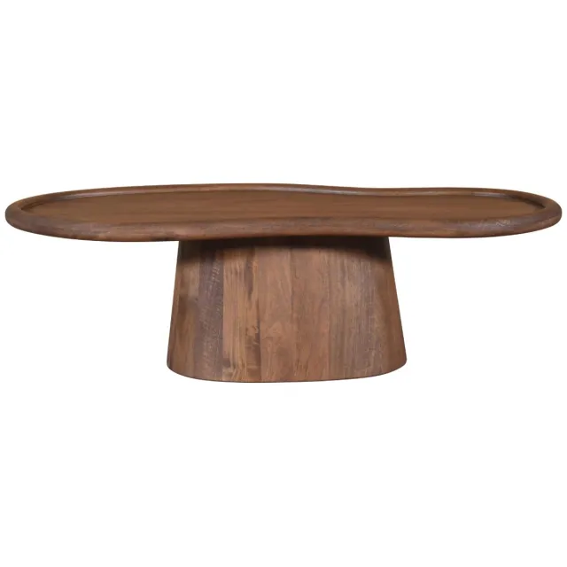 DÉJA Living Salontafel Estella - Organisch Donkerbruin Mangohout - 130x60x39cm