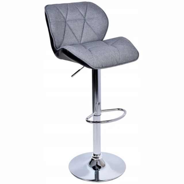 Gockowiak Hoker Bar Rossi Grijs-Zwart - Modern Keuken & Bar Stoel