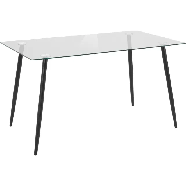 Notio Living Danny-Eettafel - Glas Transparant