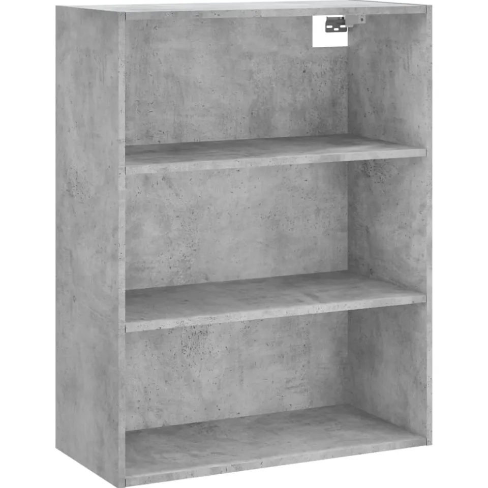vidaXL Hoge kast 69,5x34x180 cm bewerkt hout betongrijs grijs, foto 3