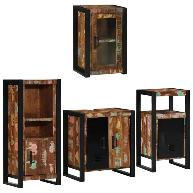 vidaXL Badkamermeubelset 4 st Multikleur 55 x 35 x 60 cm Meerkleurig