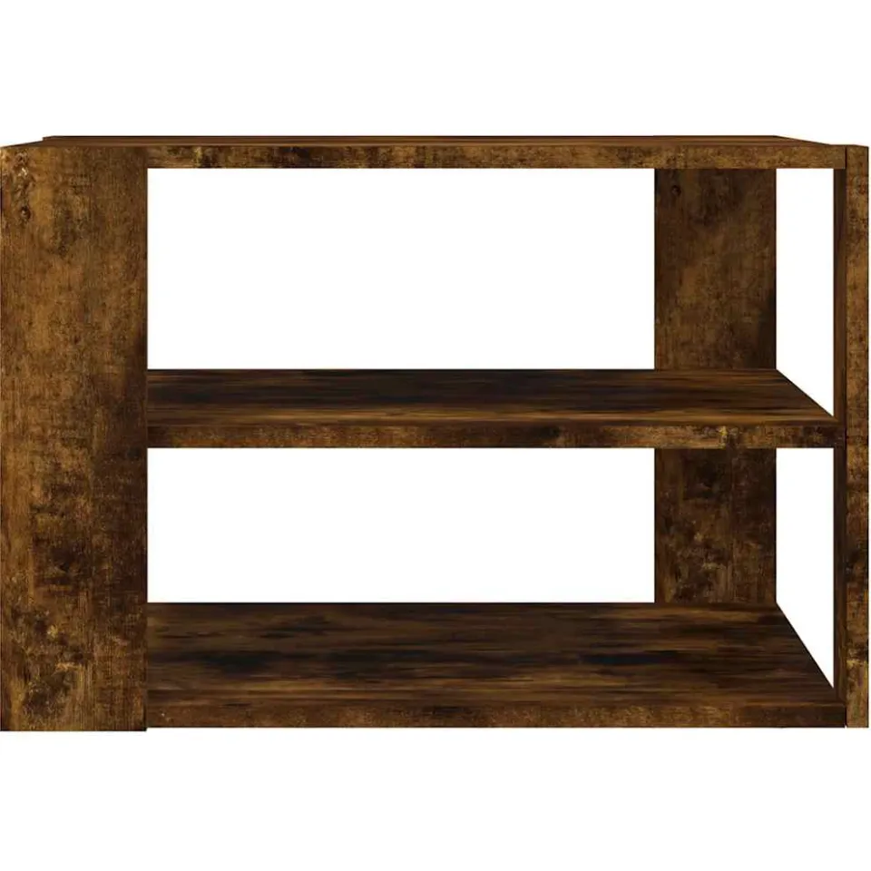 vidaXL Salontafel 58x58x40 cm bewerkt hout gerookt eikenkleurig Bruin