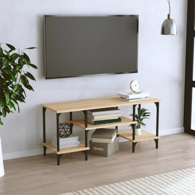 vidaXL Tv-meubel 102x35x45,5 cm bewerkt hout sonoma eikenkleurig, foto 2