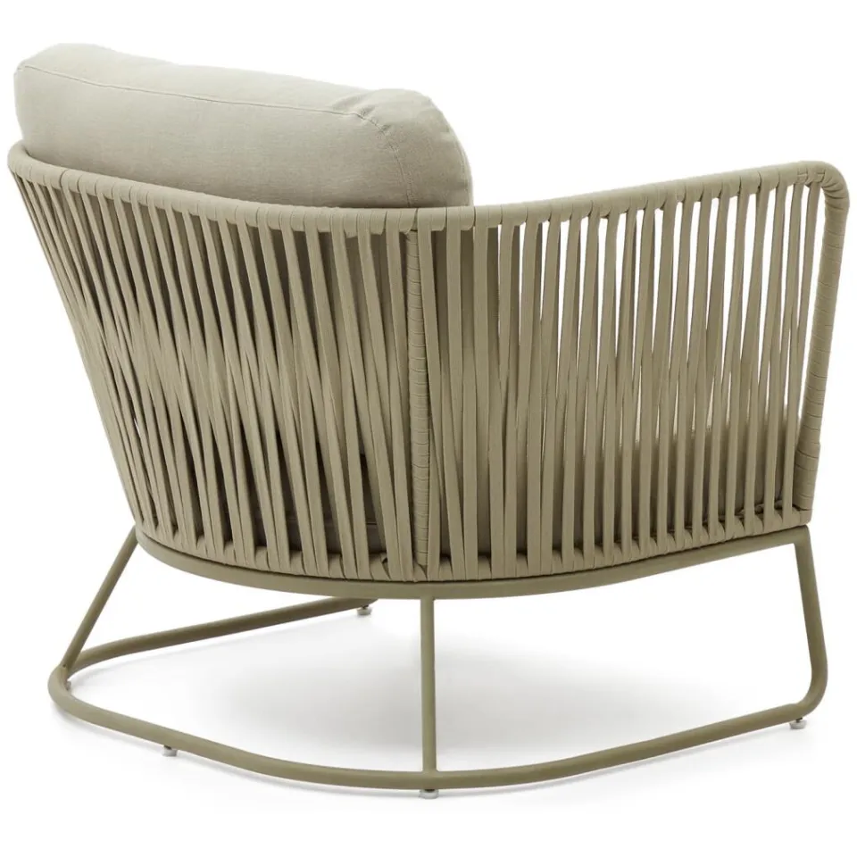 Kave Home Saconca buitenfauteuil groen