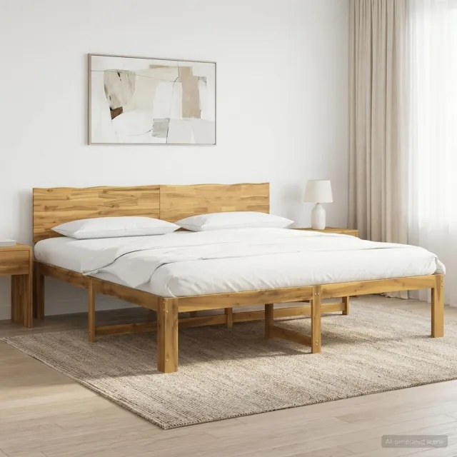vidaXL Tweepersoonsbed met hoofdeinde ROSTOCK Wit 180 x 200 cm
