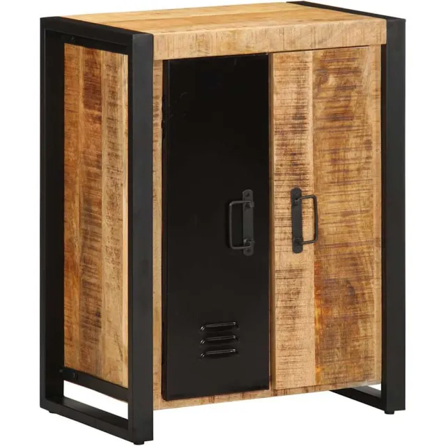 vidaXL Dressoir 55x35x70 cm massief ruw mangohout Bruin