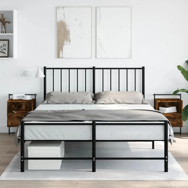vidaXL Nachtkastjes 2 st wandgemonteerd 40x30x61 cm hout gerookt eiken, foto 2