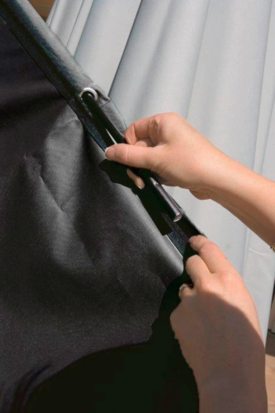 Winza Outdoor Covers parasolhoes voor zweefparasol grijs, foto 4