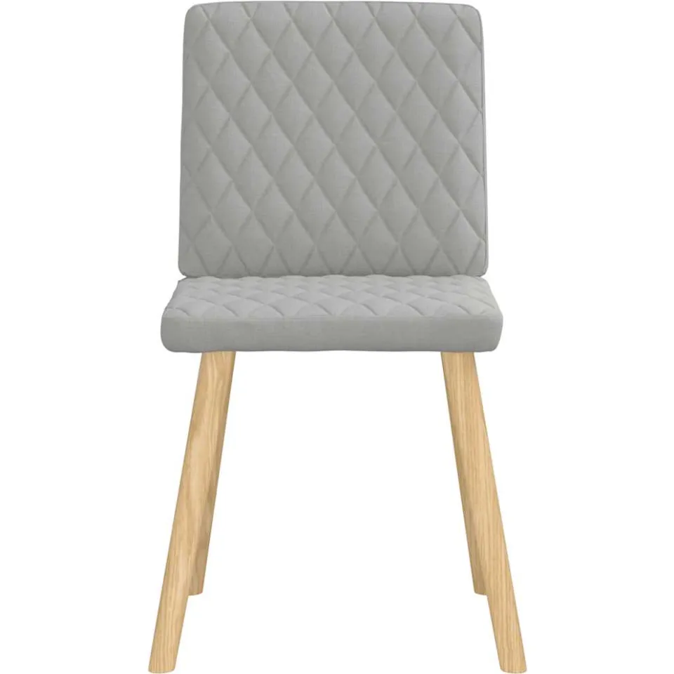 vidaXL Eetkamerstoelen 4 st stof wolk grijs, foto 4