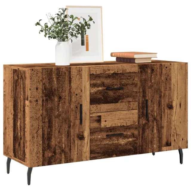 vidaXL Dressoir 100x36x60 cm bewerkt hout oud houtkleurig bruin