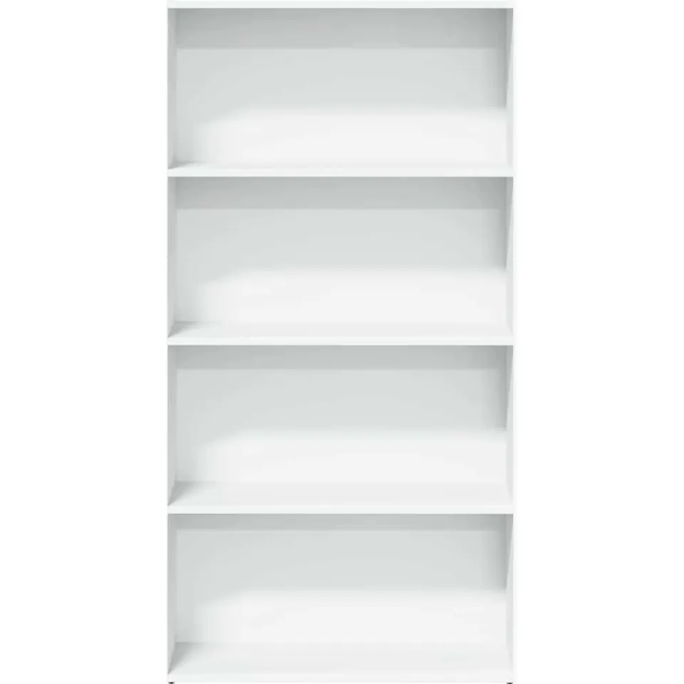 vidaXL Boekenkast 80x30x152 cm bewerkt hout wit, foto 4