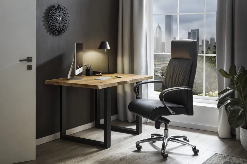 eetkamertafel Zack eiken bruin, foto 2