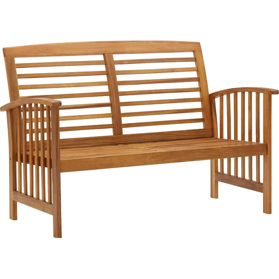 vidaXL 5-delige Loungeset massief acaciahout Bruin