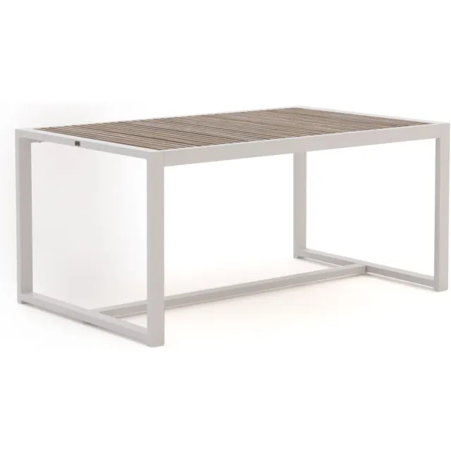 Bellagio tuinmeubelen Bellagio Cadora dining tuintafel 160x100x75cm wit, foto 2