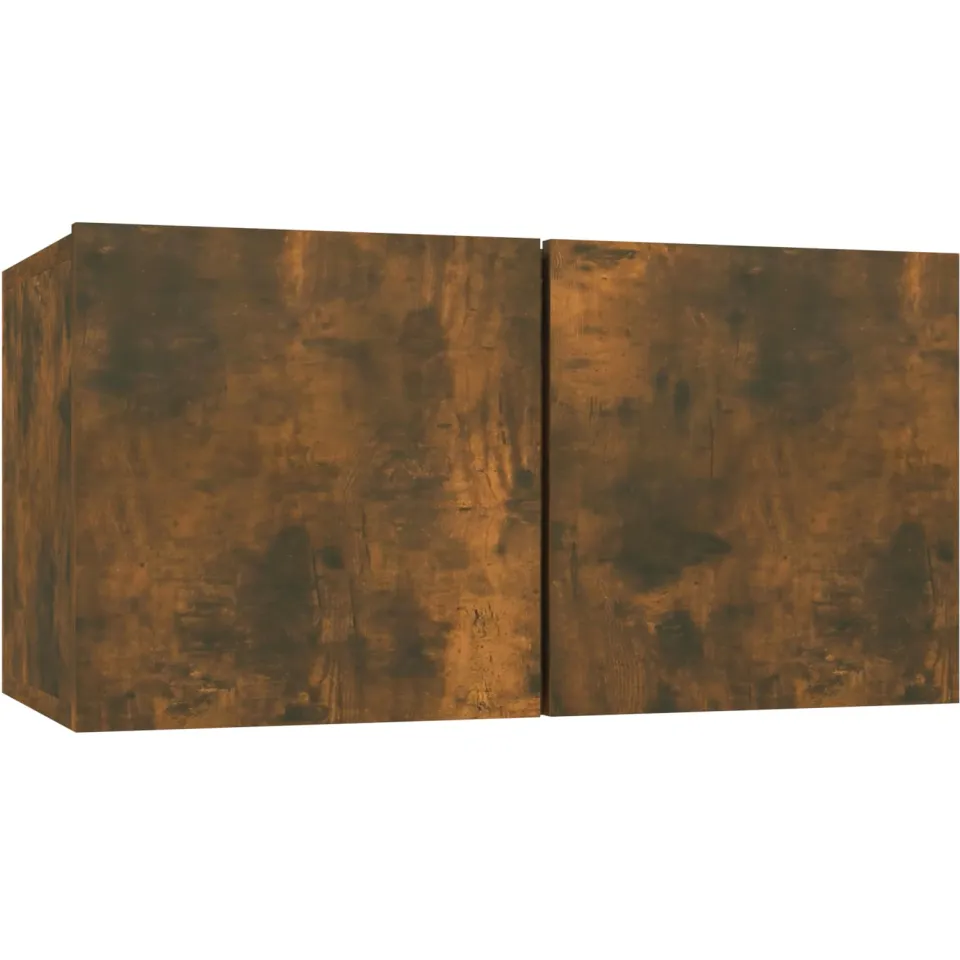 vidaXL Tv-hangmeubelen 3 st 60x30x30 cm gerookt eikenkleurig, foto 4