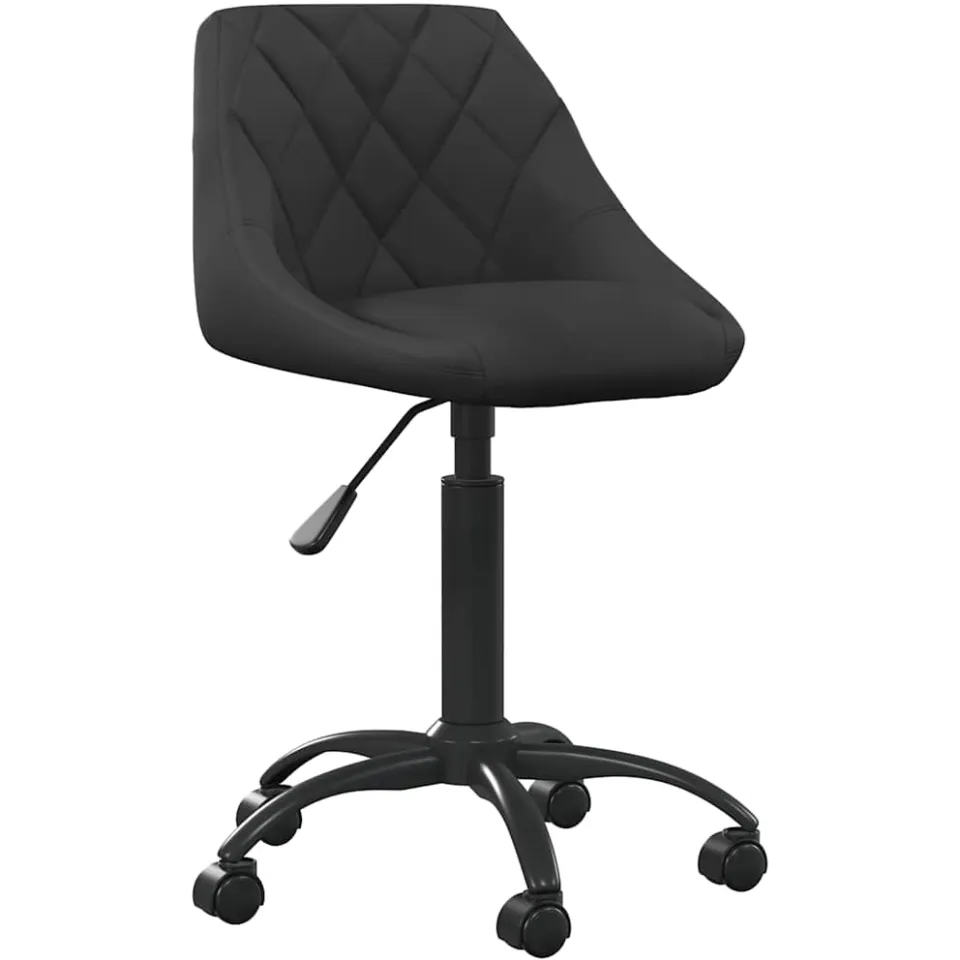 vidaXL Eetkamerstoel fluweel zwart, foto 3