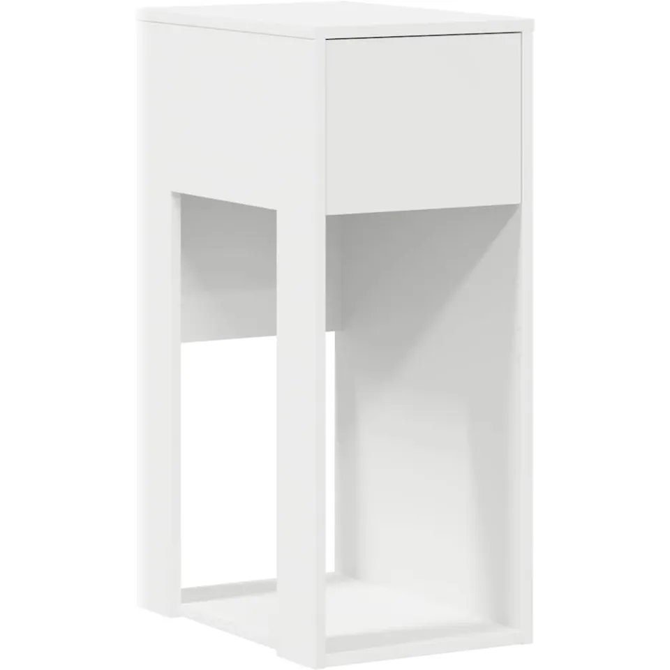 vidaXL Computertorenstandaard met lade 30x44x74 cm wit, foto 3