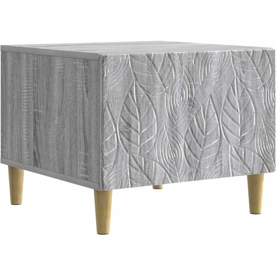 vidaXL Salontafel Grijs Sonoma 50 x 49 x 40 cm Bewerkt hout, foto 3