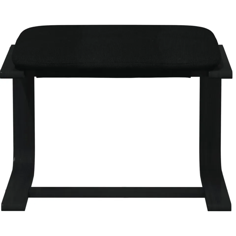 vidaXL Voetenbank 51x41x40 cm stof zwart