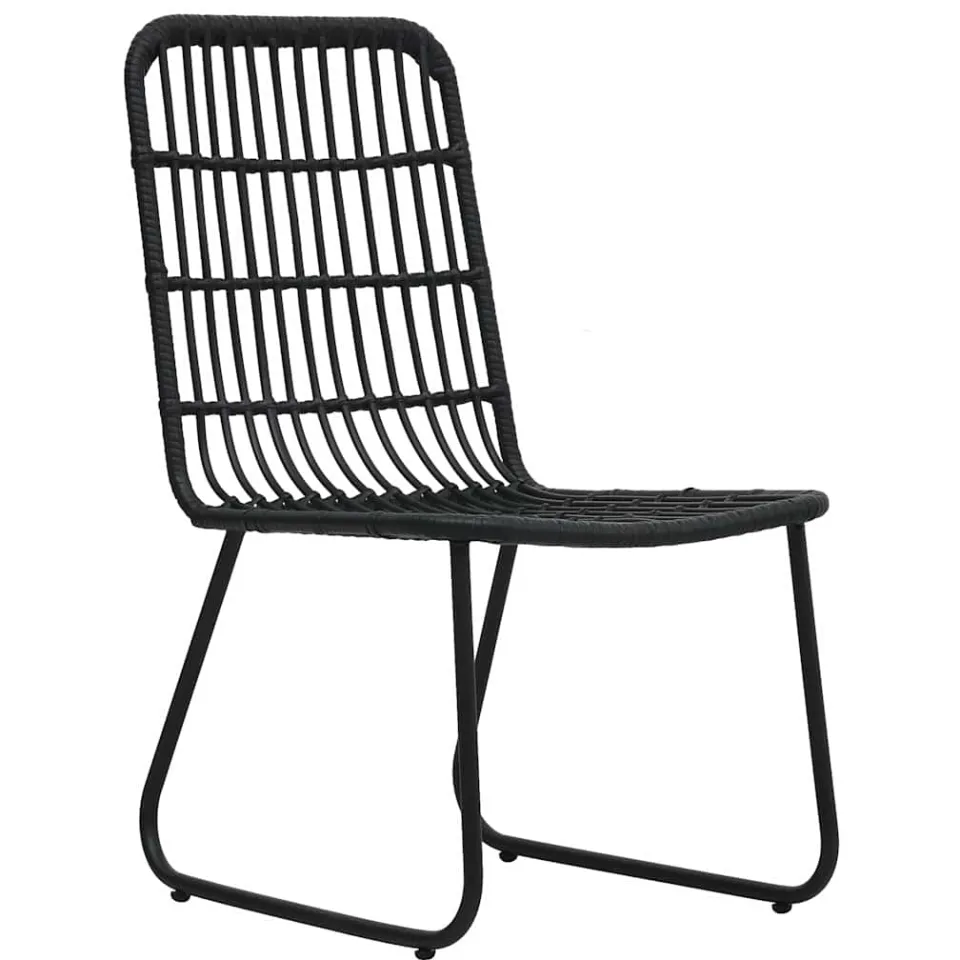 vidaXL 3-delige Bistroset poly rattan zwart, foto 3