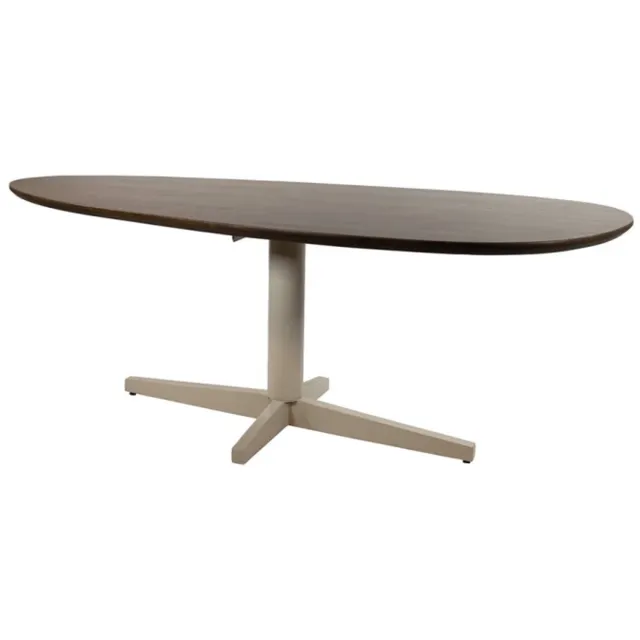 MySons Eettafel Taurus organisch Beige poot Mangohout 240x100 cm - walnoot