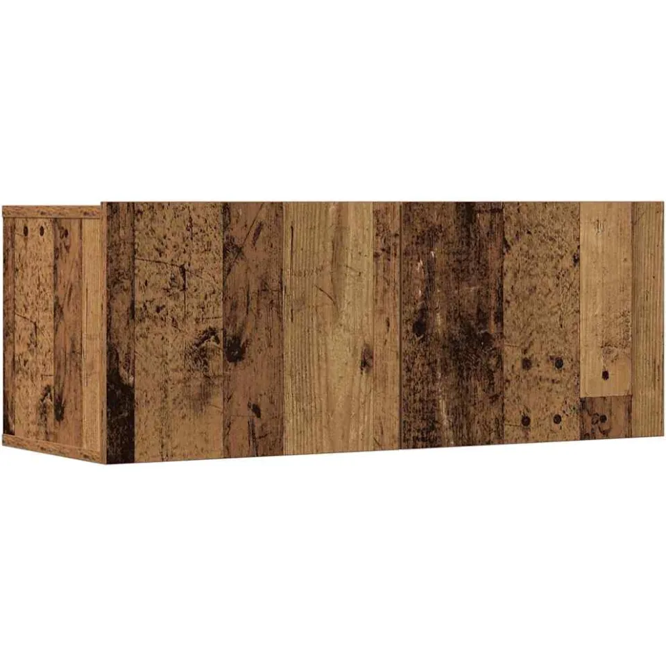 vidaXL 7-delig Tv-meubelset wandmontage bewerkt hout oud houtkleurig bruin, foto 3