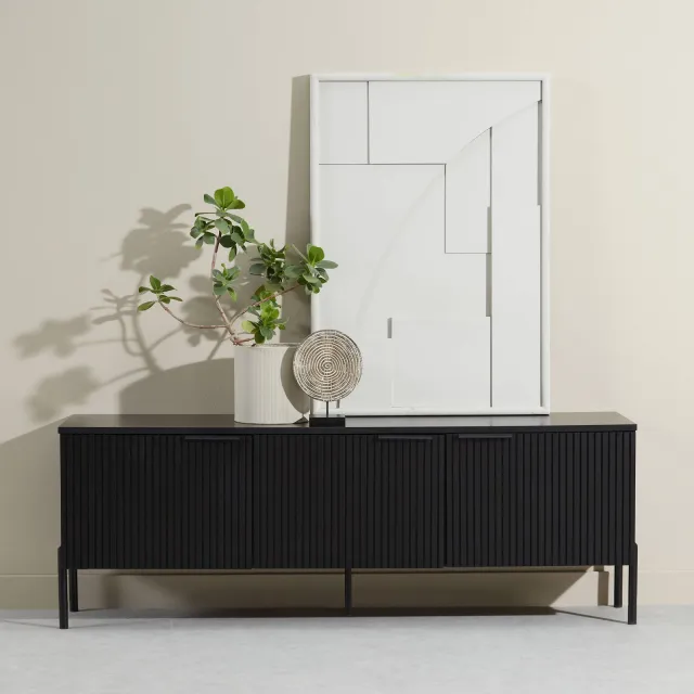 NOUS Living Joss tv-meubel zwart, foto 2