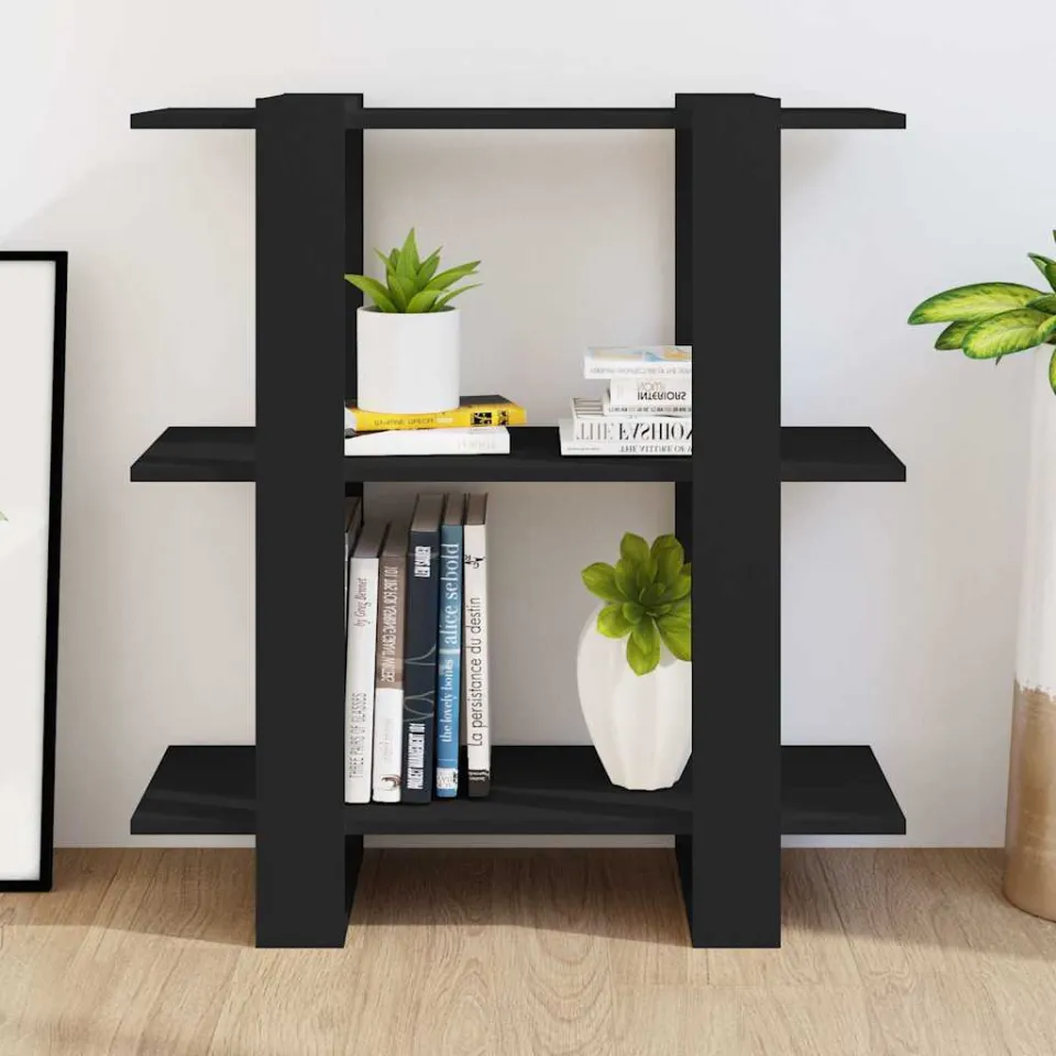 vidaXL Boekenkast/kamerscherm 80x30x87 cm zwart, foto 2