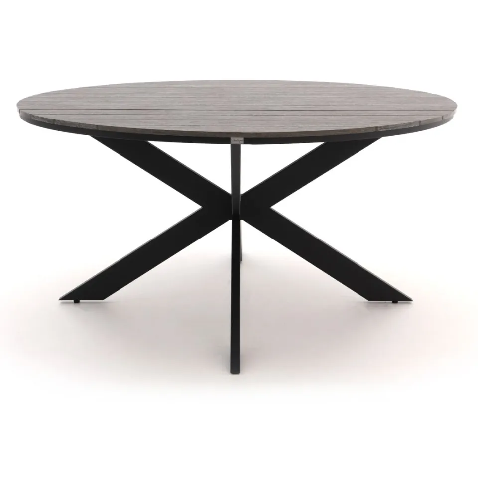 Bellagio tuinmeubelen Bellagio Fidenza dining tuintafel ø149cm zwart, foto 3