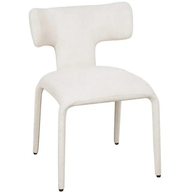 Klarven Eetkamerstoelen Apricot line - Eetkamerstoelen Set Van 2 - Dining Chairs - Ergonomische gebogen rugleuning - Stabiel metalen frame - Draagvermogen 150 kg - Zitoppervlak 46x45cm Abrikoos