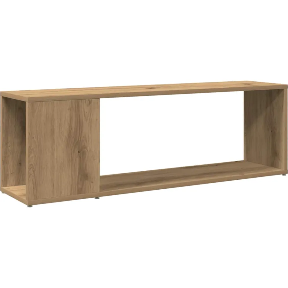 vidaXL Tv-meubel 100x24x32 cm bewerkt hout artisanaal eikenkleur, foto 3