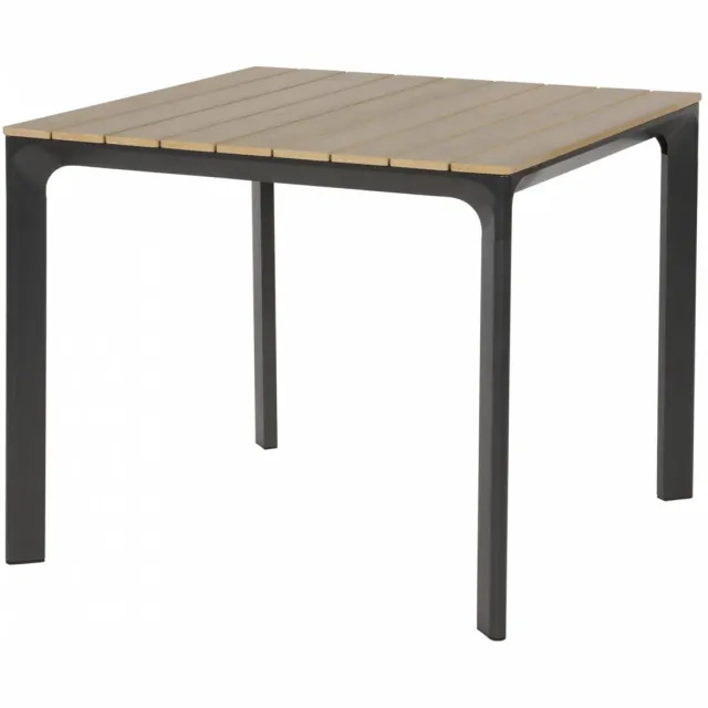 Outdoor Living tuintafel Arezzo 90x90xH74 cm - antraciet Bruin