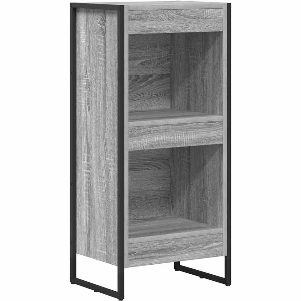 vidaXL Boekenkast 40 x 30 x 86,5 cm Bewerkt hout Grijs Sonoma, foto 3