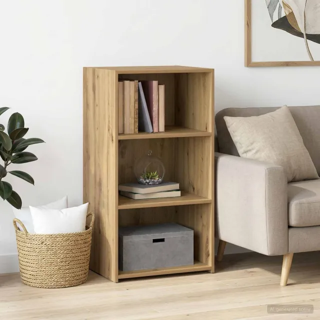 vidaXL Dressoir Artisanaal eiken 50 x 41 x 93 cm Bewerkt hout Bruin