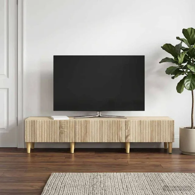 vidaXL TV-kast met lade Sonoma Eiken 147 x 34,5 x 30 cm Bewerkt hout Bruin