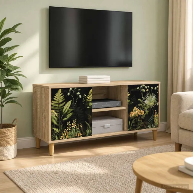vidaXL Tv-meubel RHENEN 102 x 33 x 50 cm Sonoma Bewerkt hout bruin