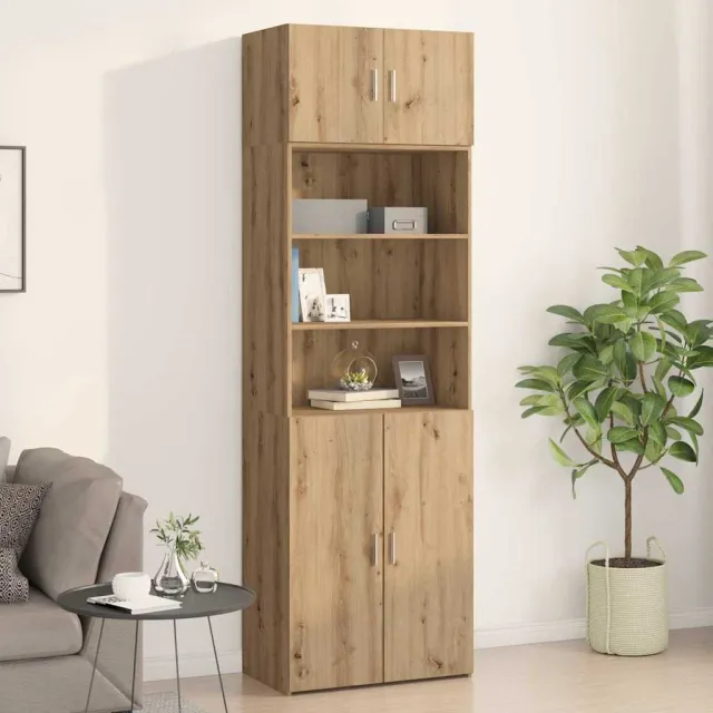 vidaXL Wandkast artisanaal eikenkleurig 70 x 42.5 x 40 cm Bewerkt hout Bruin