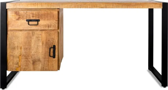 Benoa Bureau Britt mangohout 1 deur 1 lade 145 cm - Naturel