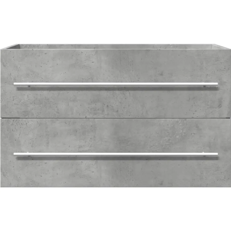 vidaXL Wastafelkast 80x38,5x48 cm bewerkt hout betongrijs grijs, foto 4